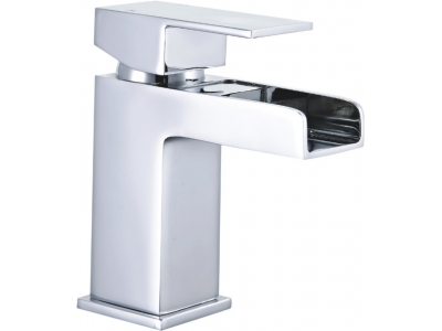 Open spout waterfall basin mixer faucet