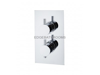 TWIN CONCEALED SHOWER VALVES ONE OUTLET