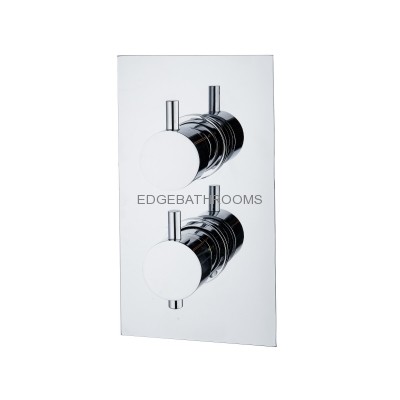 TWIN CONCEALED SHOWER VALVES ONE OUTLET