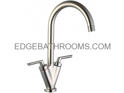 Dual handle kitchen mixer